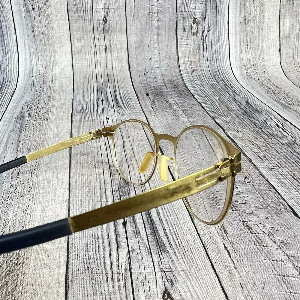 ic! BERLIN 125 FOXWEG AUTHENTIC EYEGLASSES MATT GOLD 47 – 22 – 145 *FRAME ONLY*